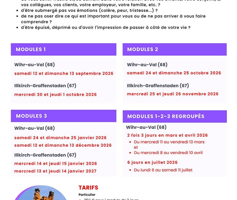 Modules d&rsquo;introduction à la CNV France 2026