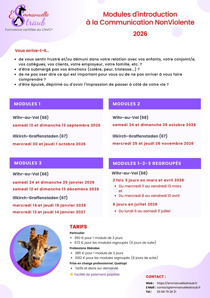 Modules d'introduction à la CNV France 2026