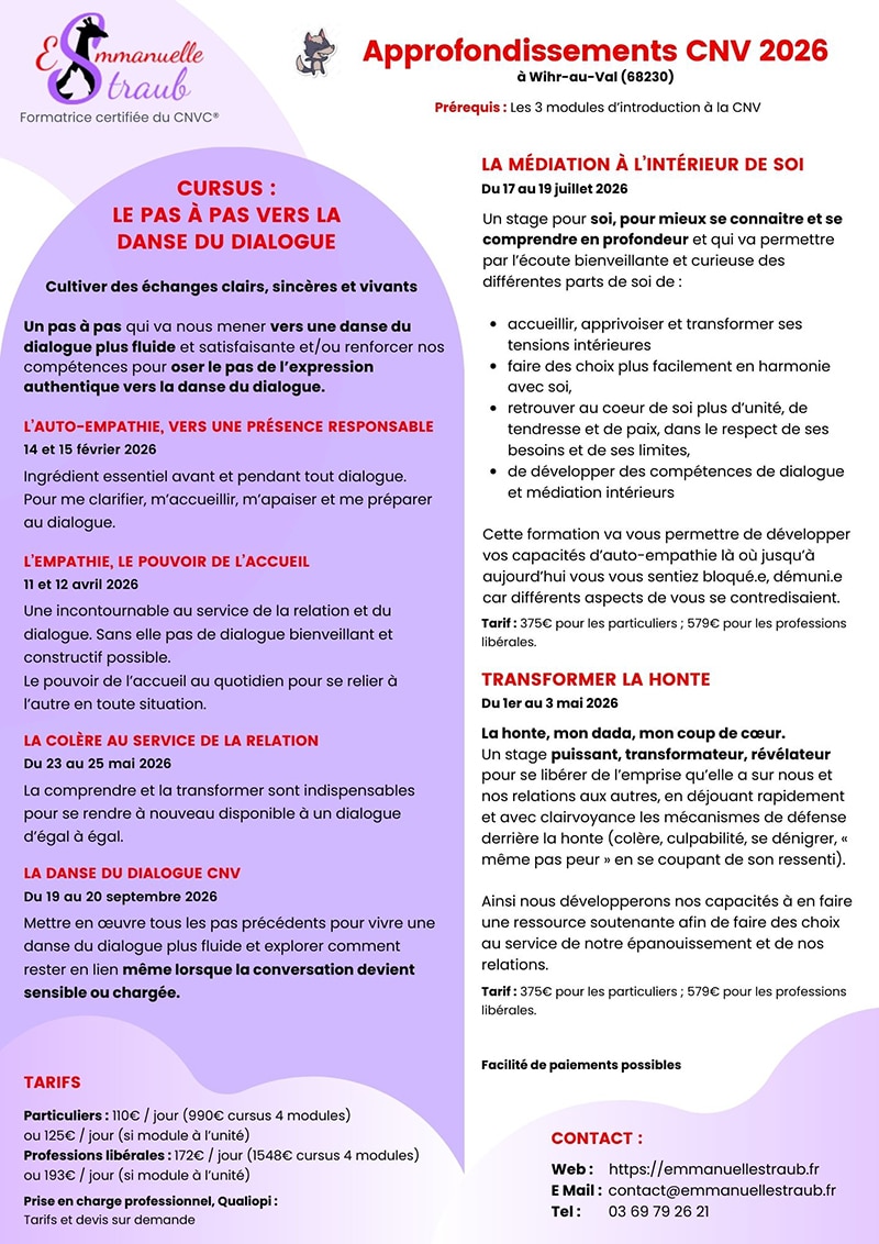 Approfondissements CNV France 2026